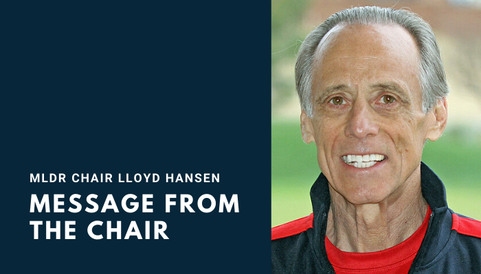 Message from the MLDR Chair Lloyd Hansen