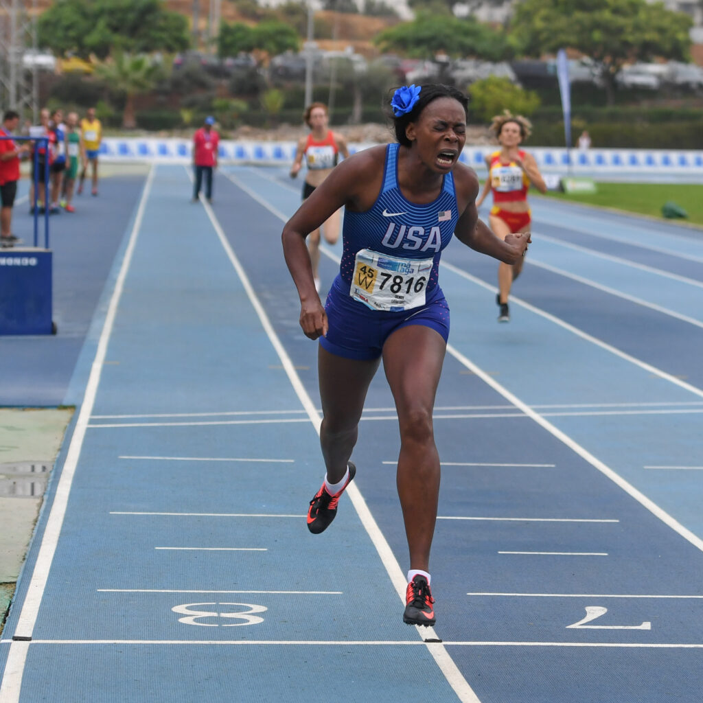 Photo of W45 LaTrica Dendy 400m Gold 58.67 by Rob Jerome
